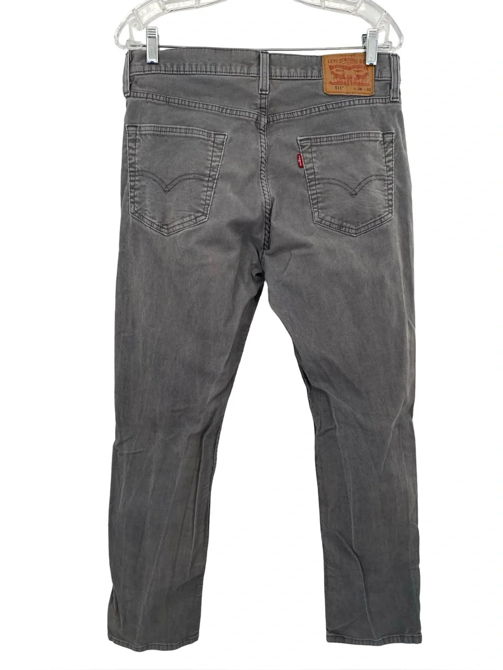 Levi’s 511 Gray Corduroy Jeans Men’s 34 x 30